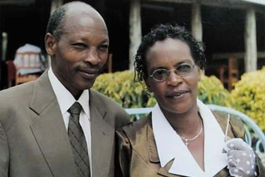Professor Hamo father James Wachira Kago, mother, and family