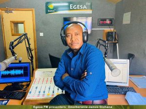 Full List of Egesa FM presenters and their names, James Gichana Omoiberania Omoiberania