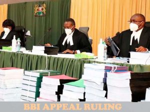 The Decisive BBI appeal ruling by a seven judge bench of the Court of Appeal, judgement summary