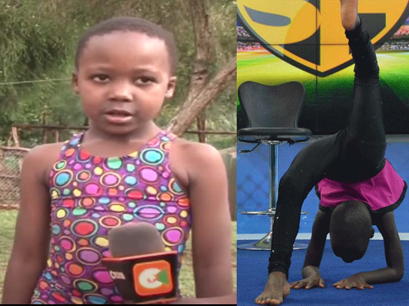Gymnast Leonah Kebaya from Nyamira County