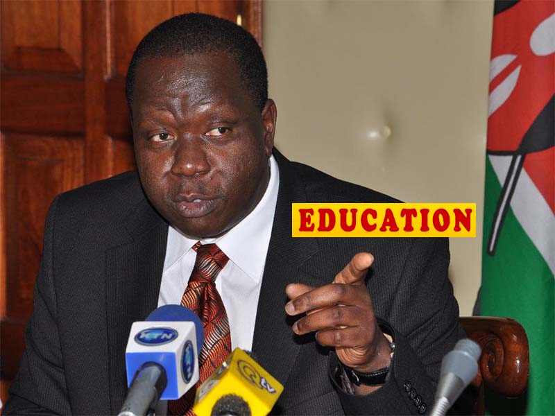 Dr Fred Matiangi Education background and CV PDF