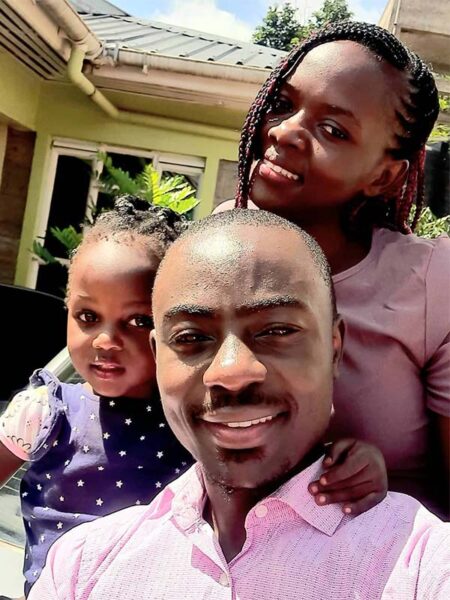 Duke Mainga Ondiba Milka Obonyo Orare and daughter Afrika Nyabwari