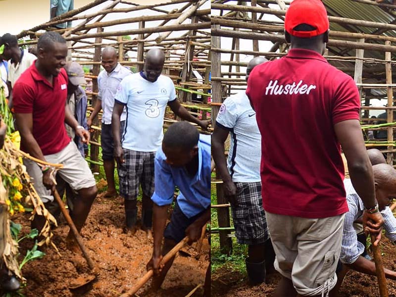 MP Osoro building a house for the needy in Kisii