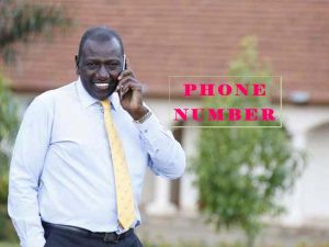 DR William Ruto Contacts, Phone Number, and appointment addresses