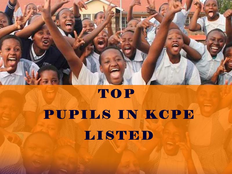 List of Top Pupils in KCPE Exam