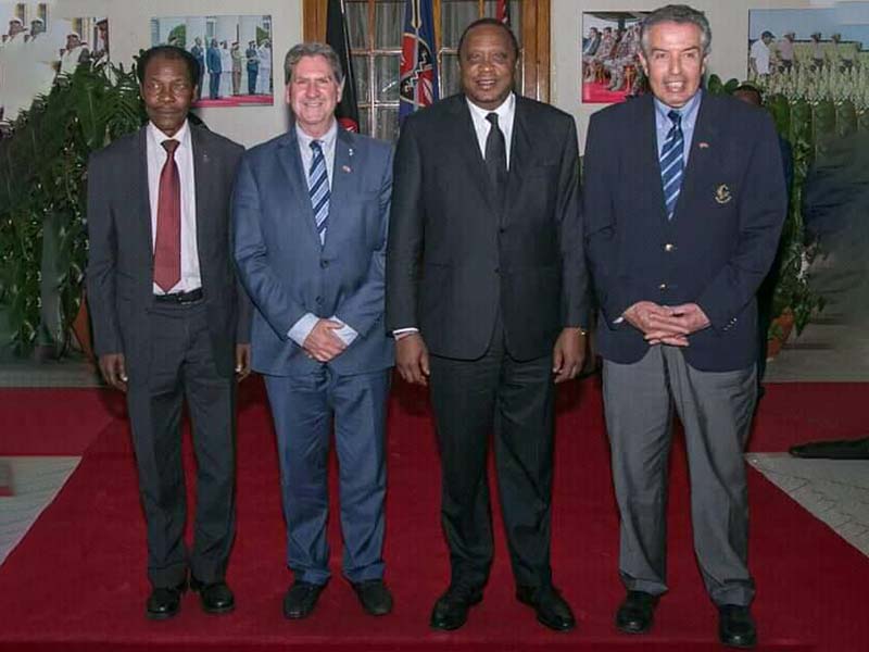 Nyaribari Chache MP James Kenani with President Uhuru & other Dignitaries