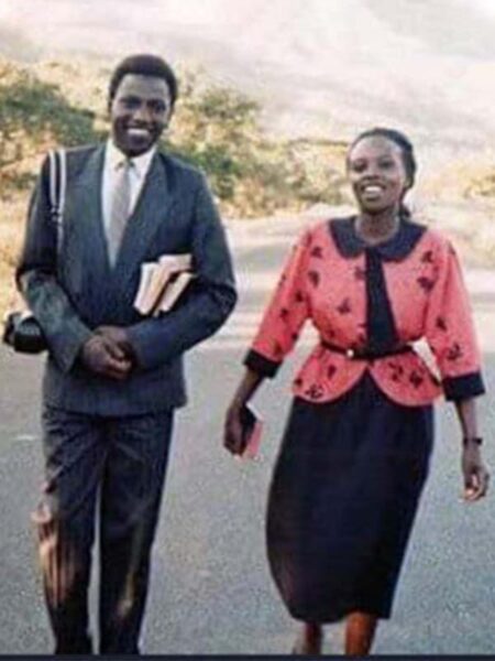 Photo Hustler William Ruto and spouse Rachel . SRC @Rachel