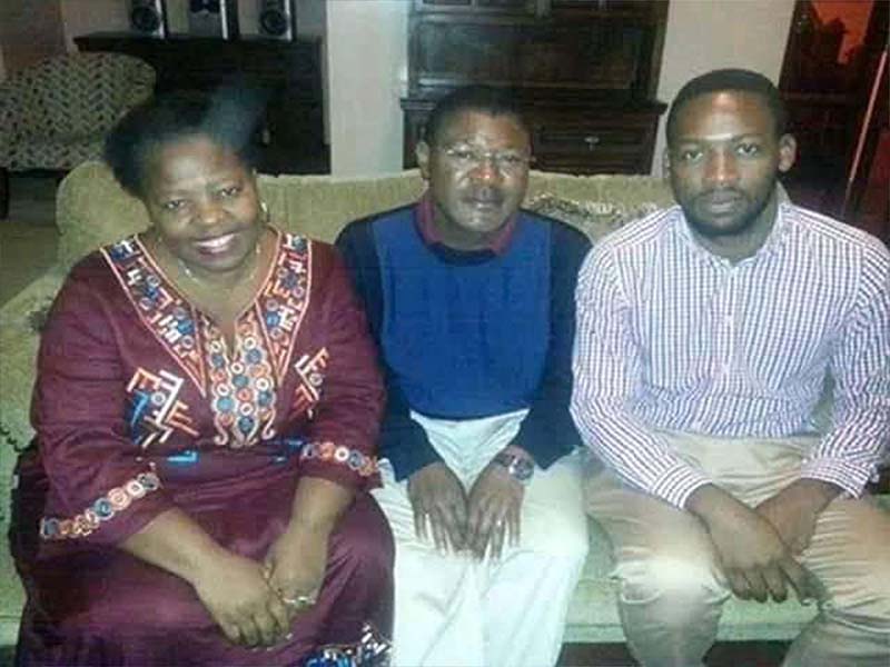 Moses Wetangula family, wife and children