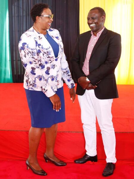 UDA Party President William Ruto & Gender CS Aisha Jumwa