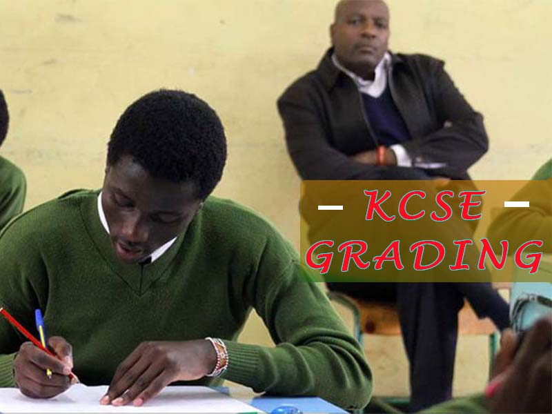KCSE grading system per subject & distribution of grades