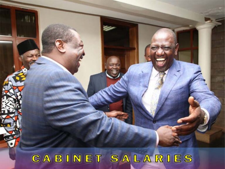 Salaries of Cabinet Secretaries in Kenya