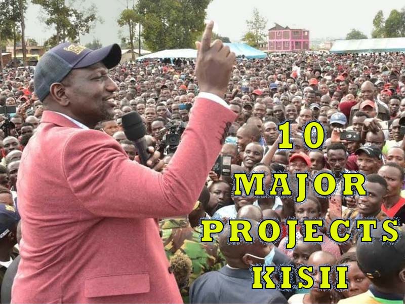 10 Major Projects Launched by President Ruto in Kisii & Nyamira– Governor Simba Arati Proposals