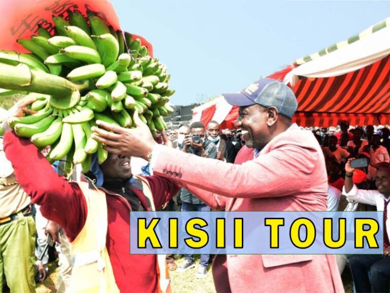 President Ruto Kisii Tour amid Raila Protests