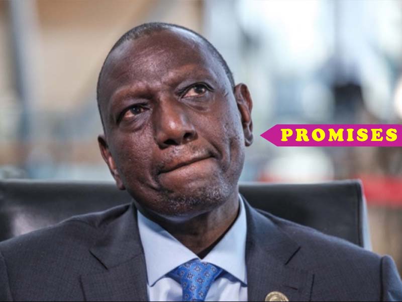Failed Promises by President Ruto