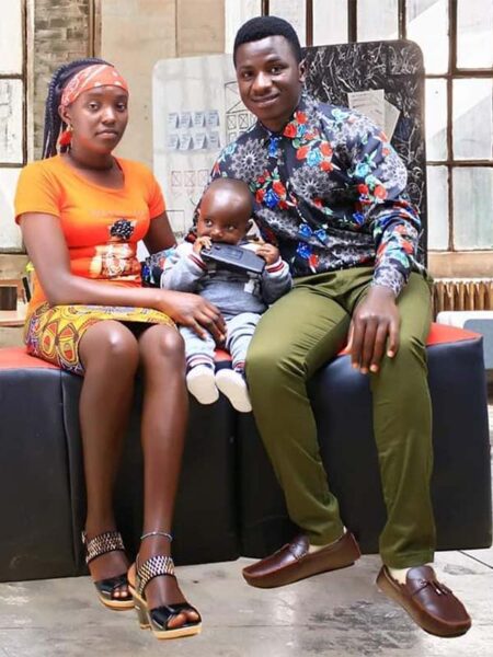 Andrew Okeiga Areri MC Kudu wife and son
