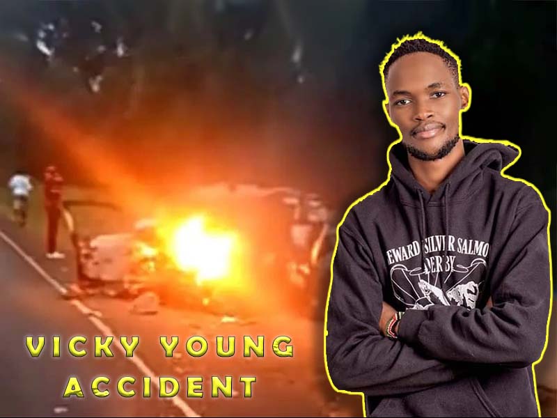 Vicky Young Accident Video Fatalities & Photos of Kisii Artist Car Torched by Angry Mob at Getare