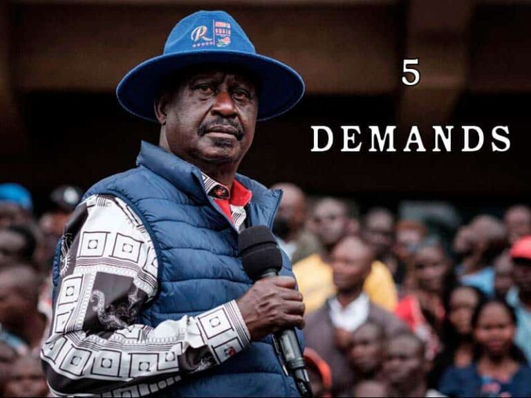 Demands in Raila’s Handshake Quest