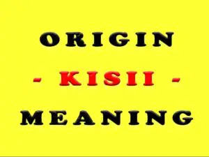 Kisii Meaning & Name Origin