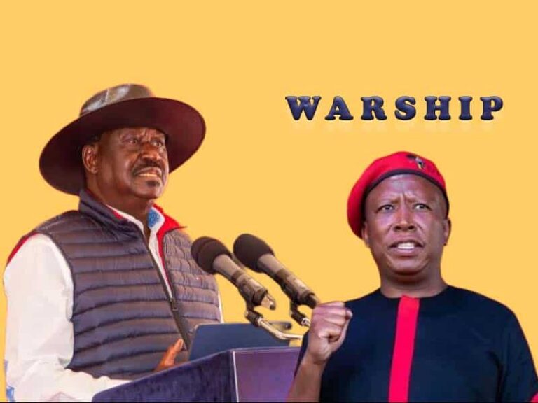 Raila Odinga Malema Warship