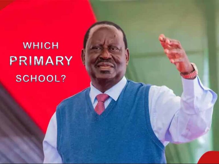 Which Primary School Did Raila Odinga Attend