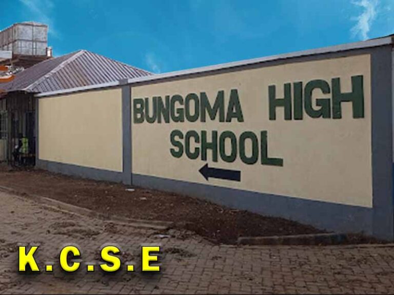 Bungoma High School KCSE Results