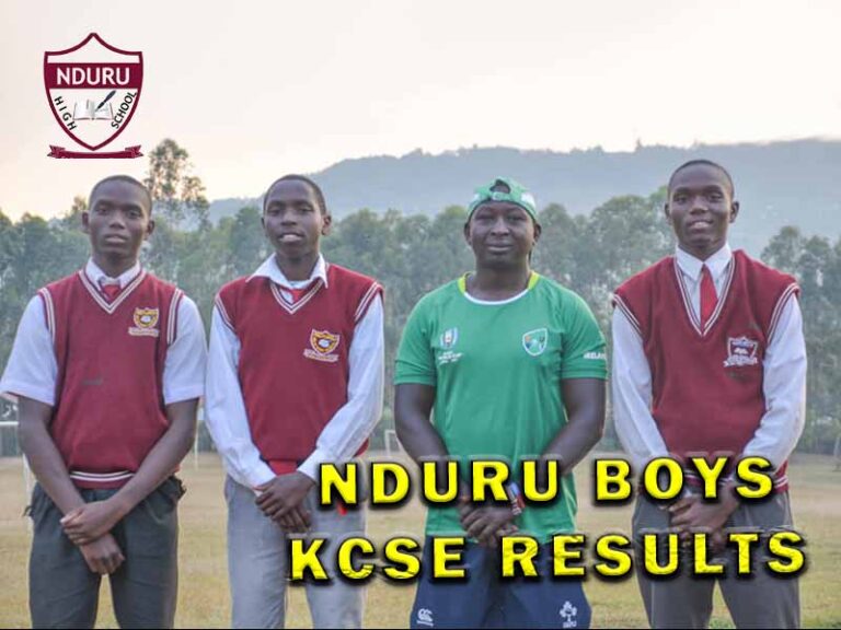 Nduru Boys KCSE Results