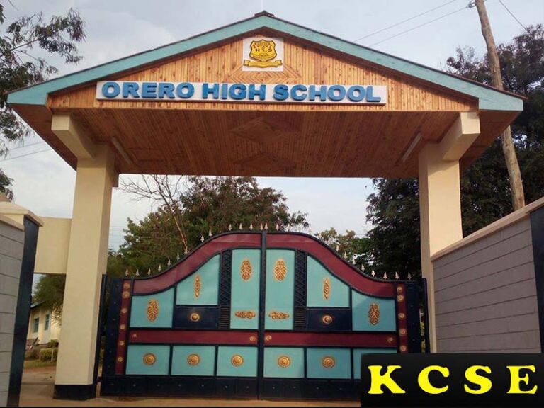 Orero High School KCSE Results