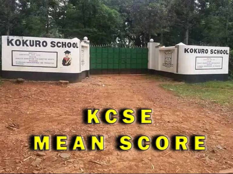 Kokuro Boys High School KCSE Results