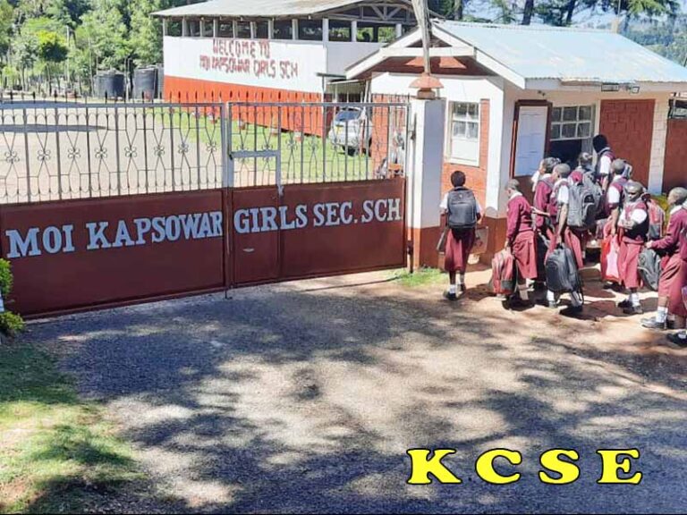 Moi Kapsowar Girls High School KCSE Results