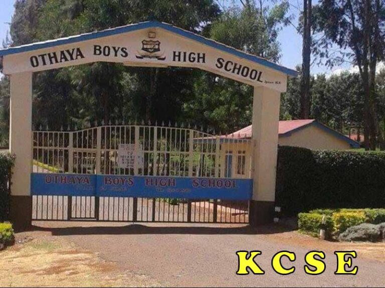 Othaya Boys High School KCSE Results