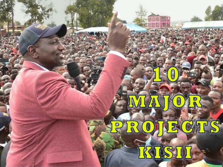 Major Projects Launched by President Ruto in Kisii