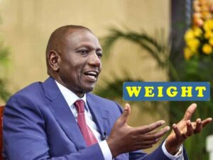 President William Ruto Weight