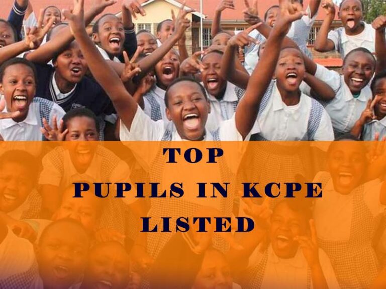 Top Pupils in KCPE