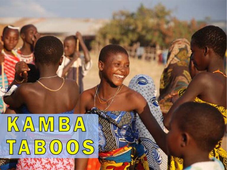 Top Taboos in Kamba Community